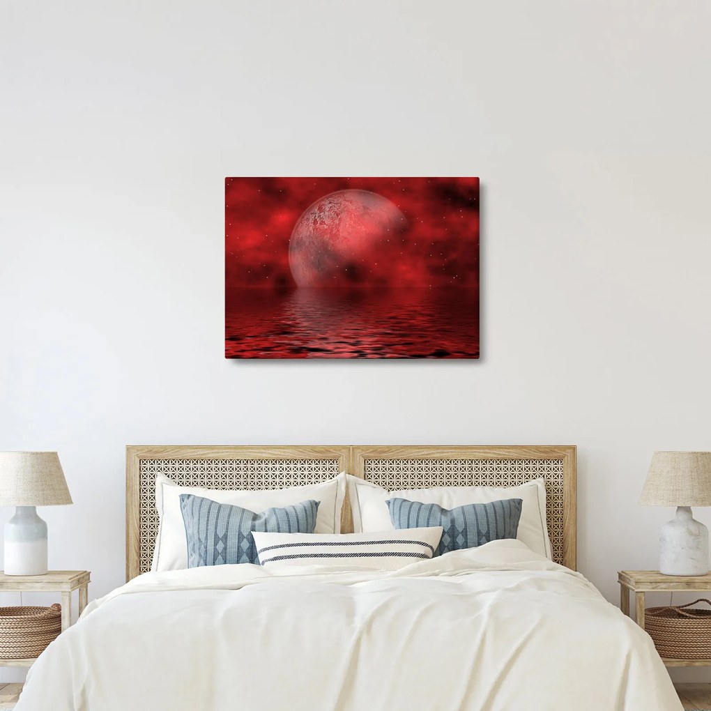 Obraz - Mesiac na hladine (70x50 cm)