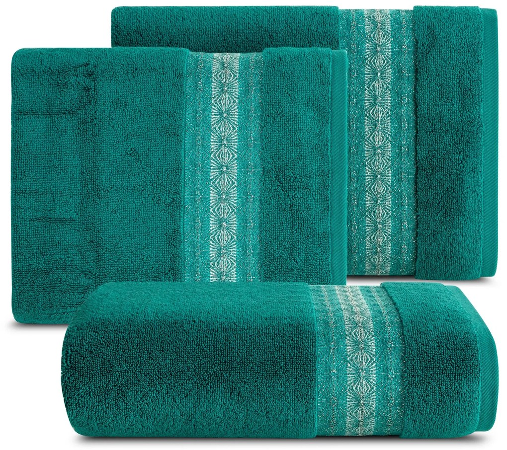 BAVLNENÝ UTERÁK MALIKA 70X140 CM TYRKYSOVÁ