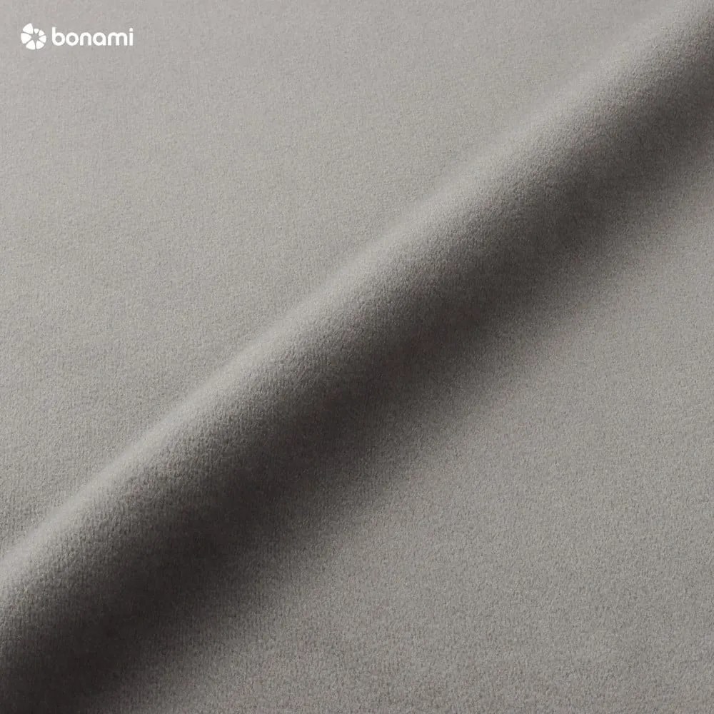 Svetlosivá čalúnená dvojlôžková posteľ s úložným priestorom s roštom 180x200 cm Kelp – Micadoni Home