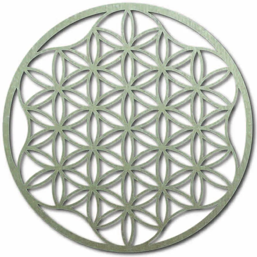 Obraz mandala na stenu z preglejky do 120 cm: Prírodná preglejka - Topoľ  natural Rozmer 50 cm 3964-49819 PR0337