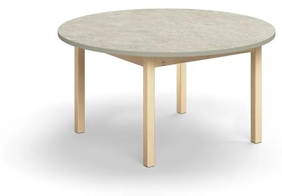 Stôl DECIBEL, Ø1200x590 mm, akustické linoleum - šedá