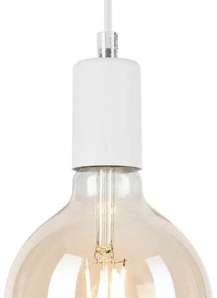 Luster na lanku ASTRID 1xE27/60W/230V biela