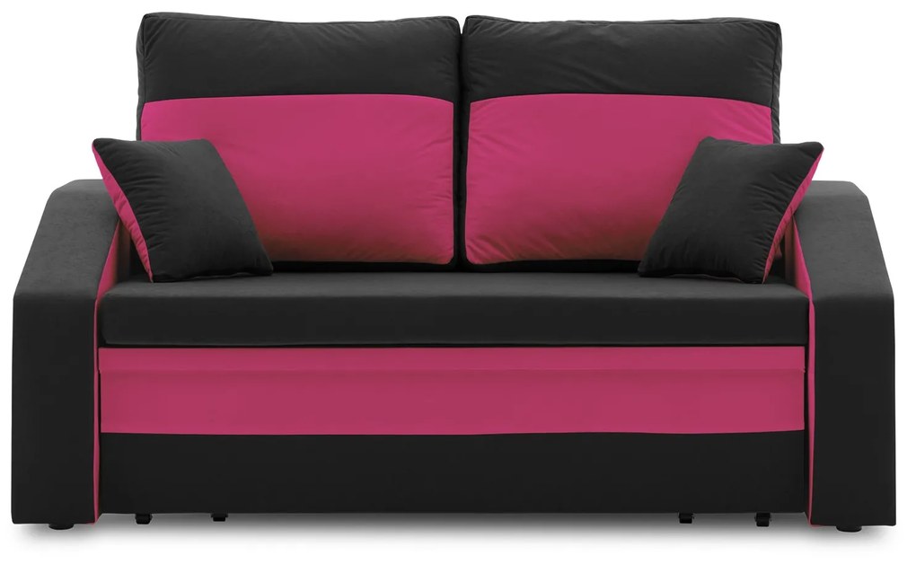 Rozkladacia pohovka HEWLET PLUS color Čierna + tmavo modrá