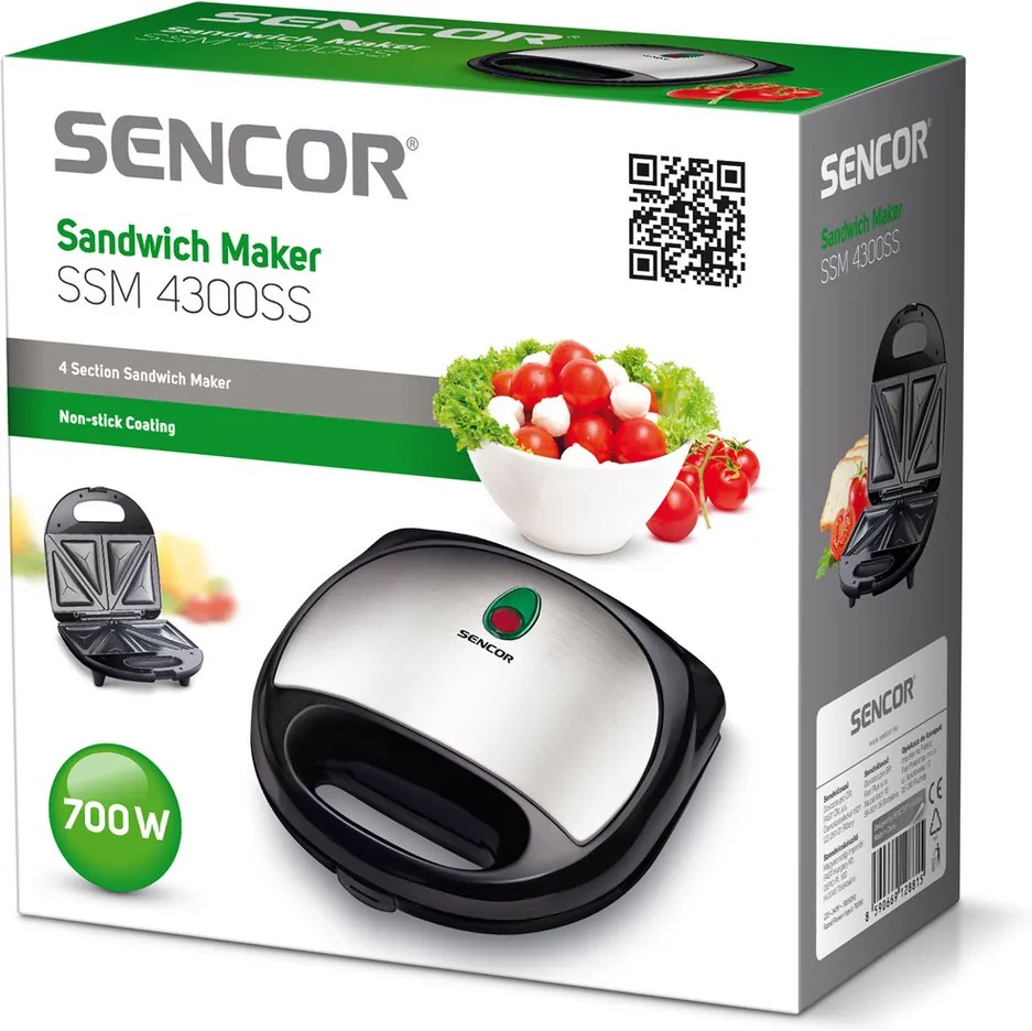 Sendvičovač Sencor SSM 4300SS