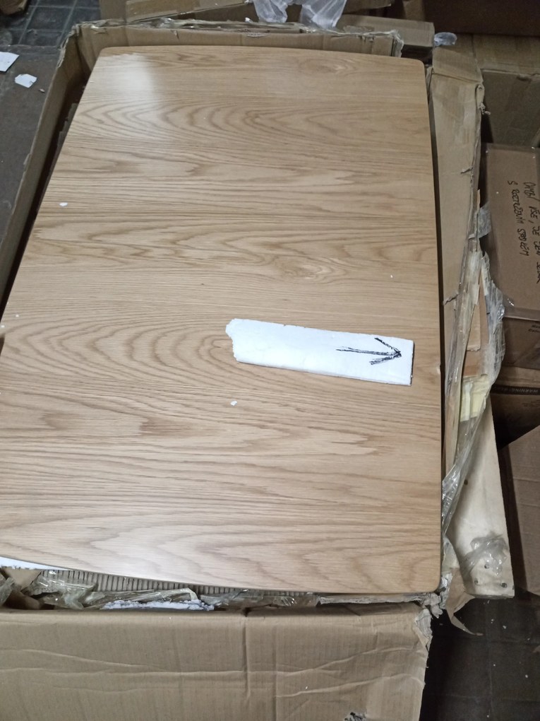 AKCIA Jedálenský stôl s doskou v dekore dub BRANDO 120(160)x80, rozkladací II. akosť