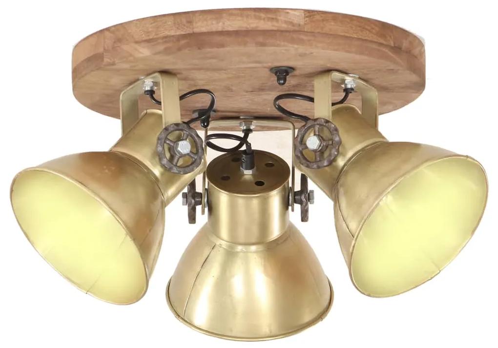 vidaXL Industriálna stropná lampa 25 W mosadzná 42x27 cm E27 | BIANO