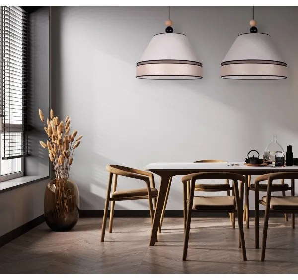 Duolla - Luster na lanku AVIGNON 2xE27/15W/230V béžová