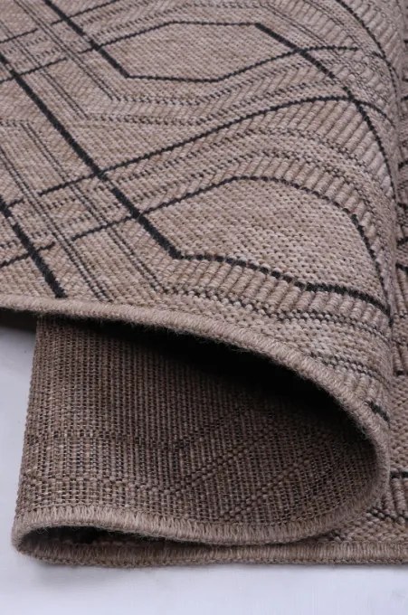 Koberec INDIANA 11666C hnedý / čierny