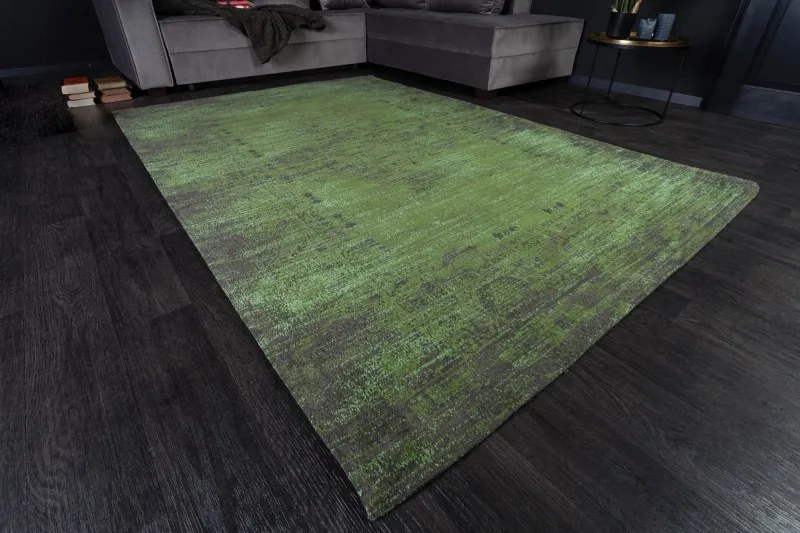 (2979) POP ART dizajn koberec 240x160cm smaragdovo zelená