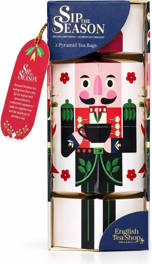 ENGLISH TEA SHOP Sada čajových figúrok Luskáčik 3 ks - biela