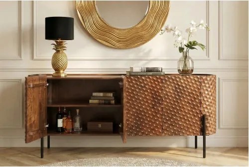 Komoda 47148 Adlon 178cm Drevo Mango Hnedé  - Komfort-nábytok