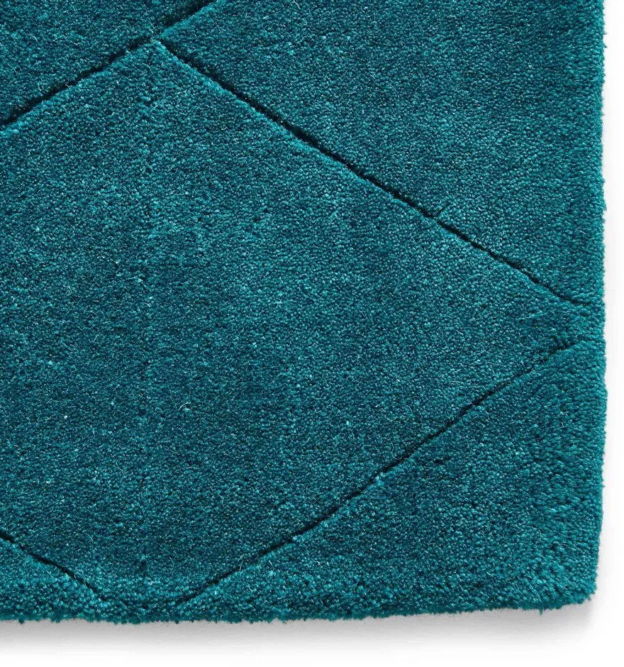 Smaragdovozelený vlnený koberec Think Rugs Kasbah, 150 x 230 cm