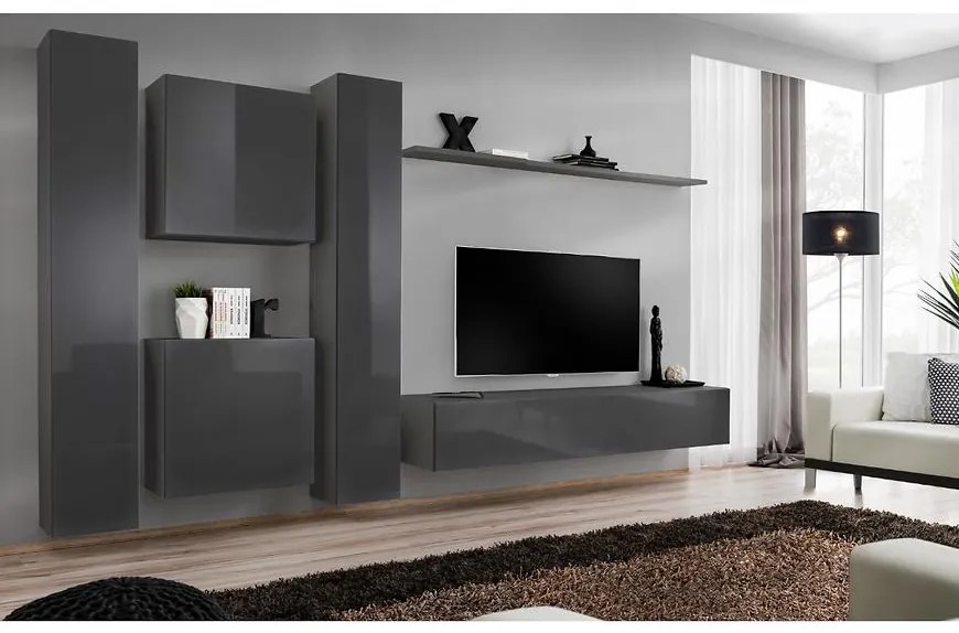 Obývacia stena Switch VI Grafit