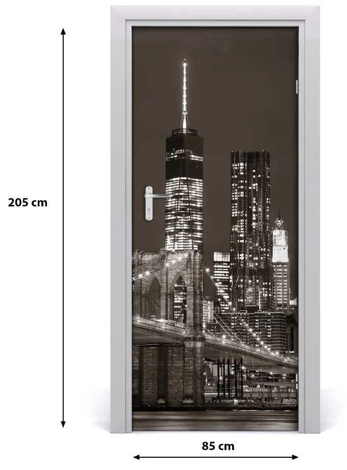 Fototapeta samolepiace dvere Manhattan New York 85x205 cm