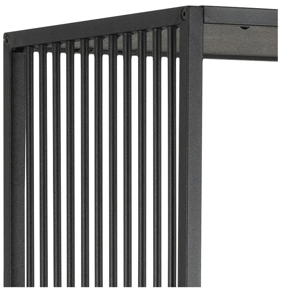 Čierna knižnica v dekore kameňa 85x185 cm Strington – Actona
