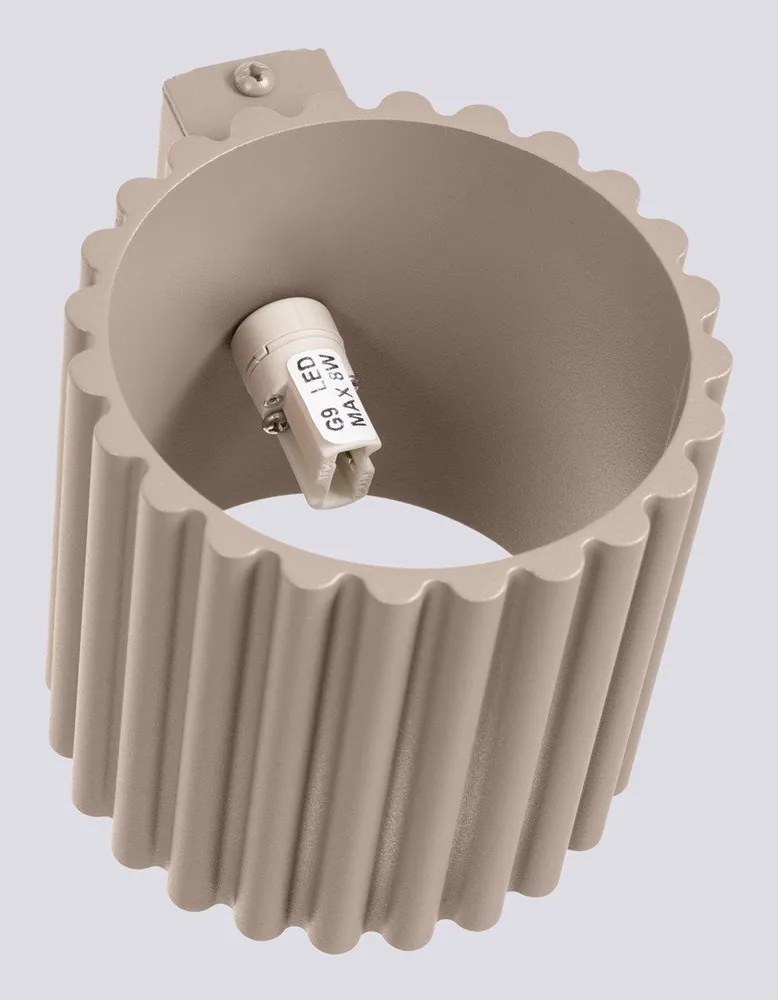 Taupe nástenné svietidlo ø 10 cm Zora – Sollux