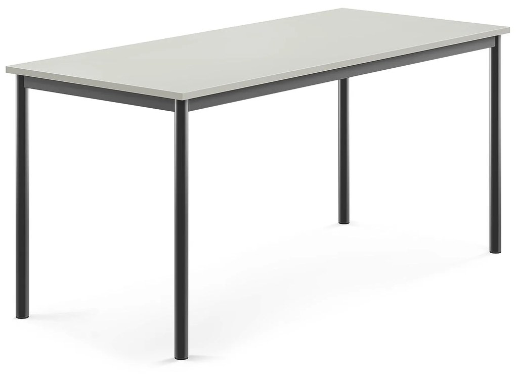 Stôl BORÅS, 1600x700x720 mm, laminát - šedá, antracit