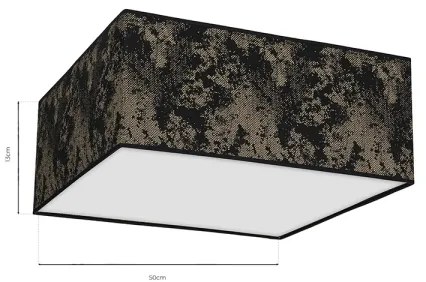 Stropné svietidlo SATINO 3xE27/60W/230V čierna/zlatá