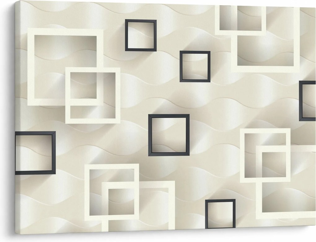 Geometrický abstraktný obraz (70x50 cm)