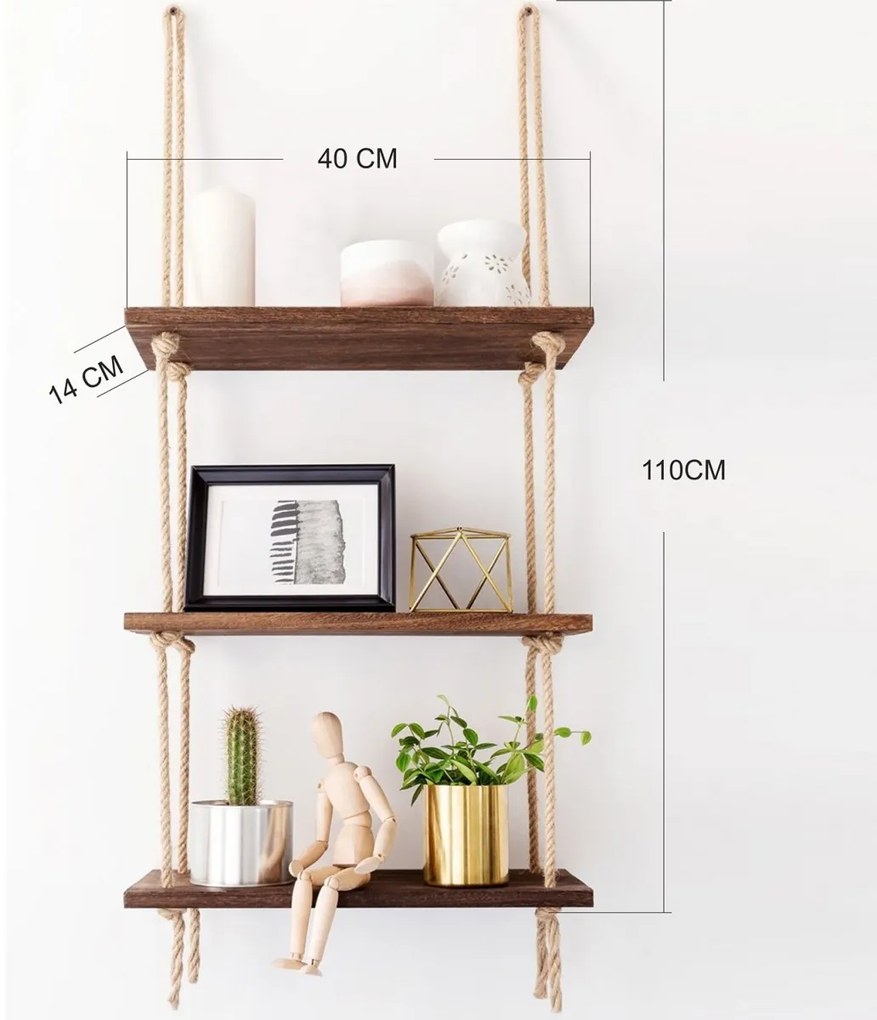 Nástenná polica orech americký