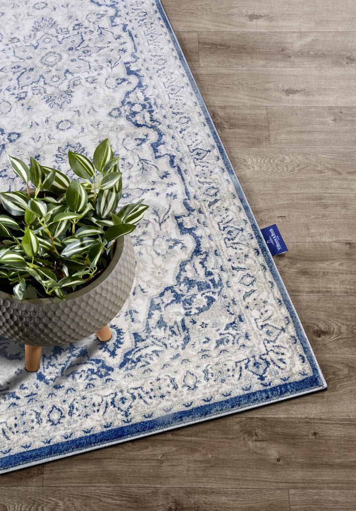 Behúň Villeroy & Boch 106122 Cream, Blue, 80x240, modrá, obývacia izba, Villeroy & Boch