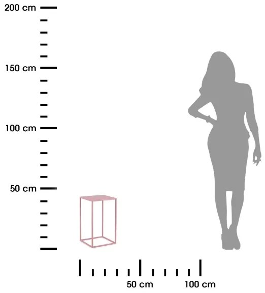 Stojan na kvety 40x24 cm ružová