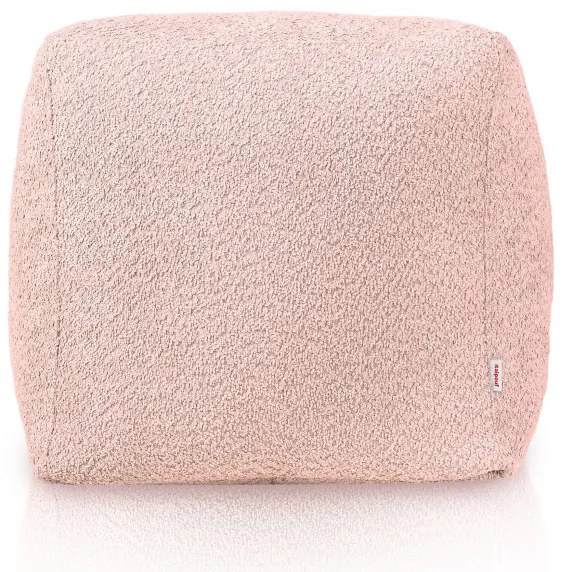 Taburetka Boucle púdrovo ružová