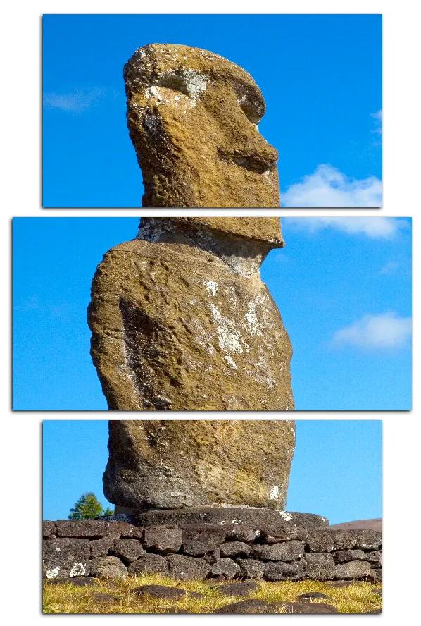 Obraz na plátne - Ahu Akivi moai - obdĺžnik 7921C (105x70 cm)