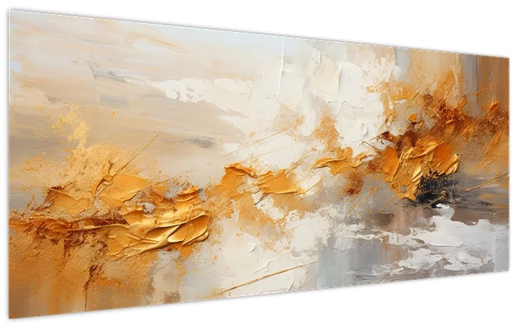 Obraz - Zlatá textúra (120x50 cm)