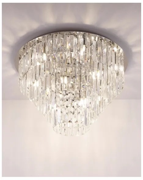 MAXLIGHT C0137 - Stropné svietidlo MONACO 15xG9/40W/230V pr. 60 cm chróm