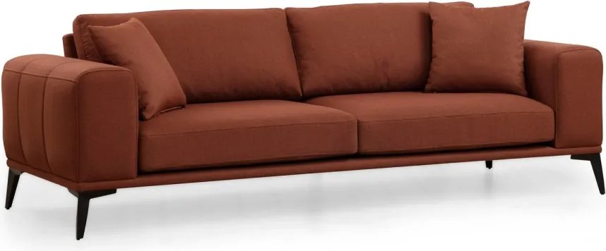 Třímístná pohovka Kenzo 235 cm cihlová