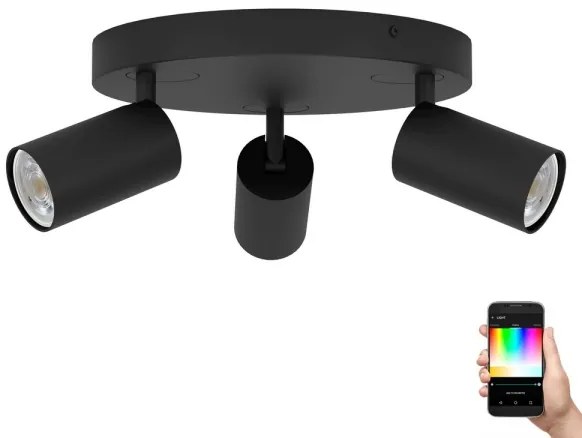 Eglo 900336 - LED RGBW Stmievateľné bodové svietidlo TELIMBELA-Z 3xGU10/4,9W/230V