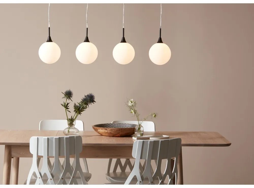 Čierne závesné svietidlo Markslöjd Quattro XL Pendant Black 4L