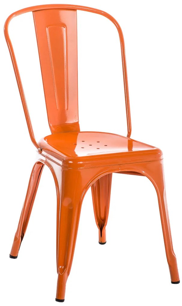 Kovová stolička Ben - Oranžová