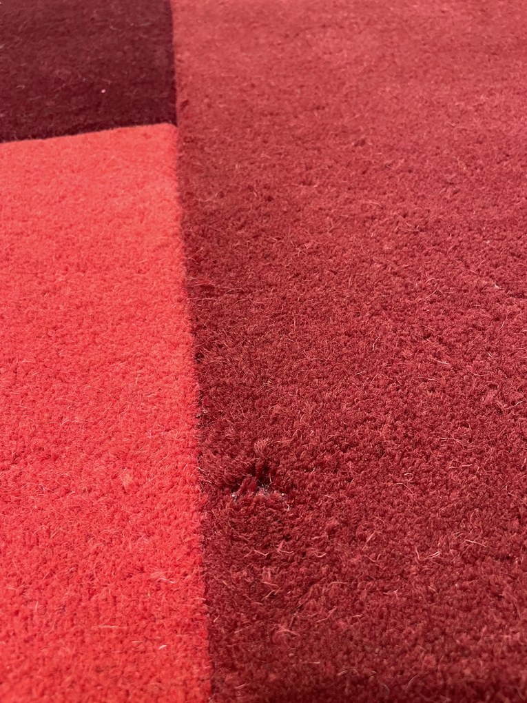 POŠKODENÝ Kusový koberec Abstract Collage Red, 150x240, červená, chodba / predsieň, Flair Rugs