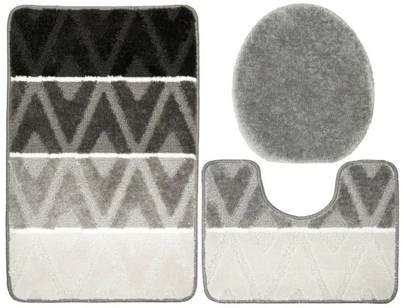 Sada kúpeľňových koberčekov PALMA Grey