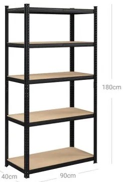 Policový regál  180 x 90 x 40 cm SONGMICS GLR040B01