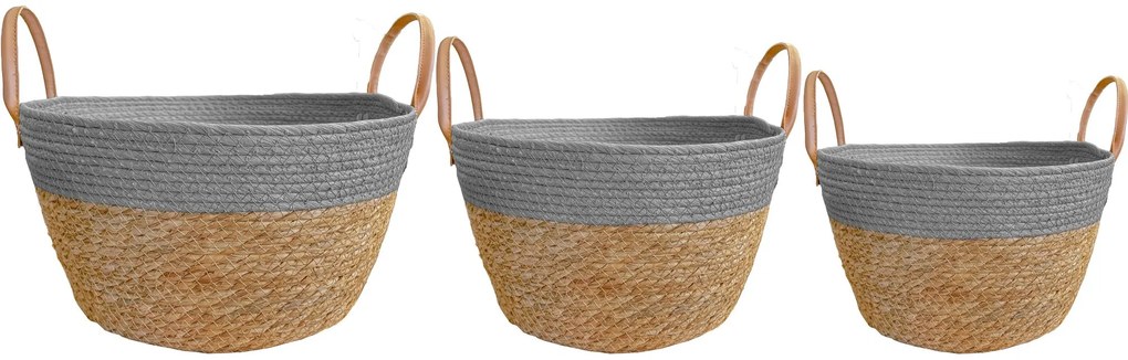 Dekorstudio Sada prírodných košov BOHO STYLE YT21B-35