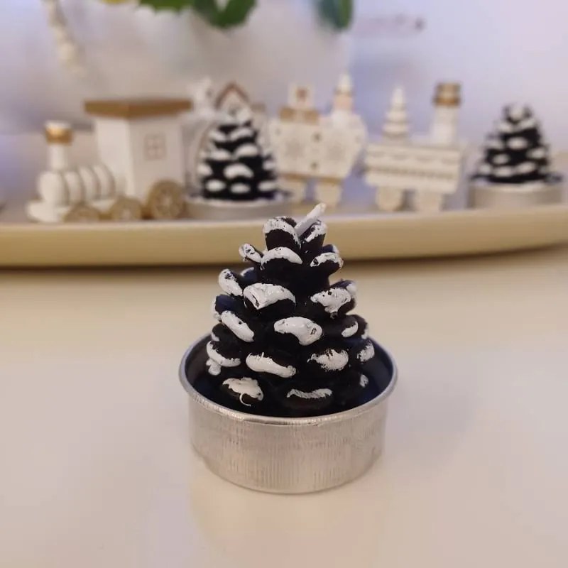 DECOLED Svíčky, 3,5 x 5 cm, 4 kusy