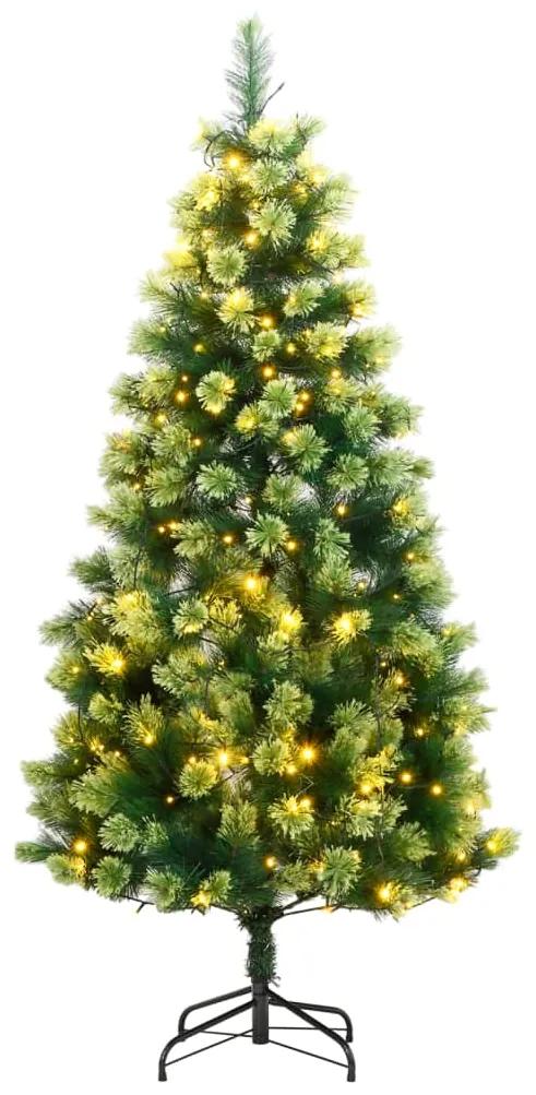 Umelý výklopný vianočný stromček s 300 LED 210 cm 3210331