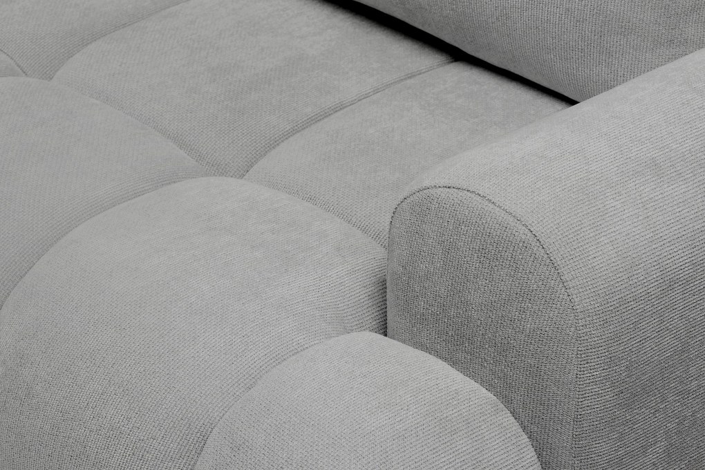 Rozkladacia pohovka Lutario - sivá hydrofóbna pletenina Venice 2023