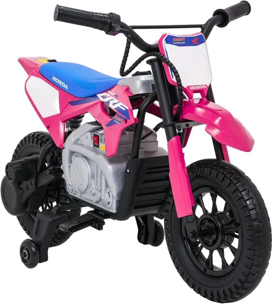 Elektrická motorka HONDA CFR450R ružová