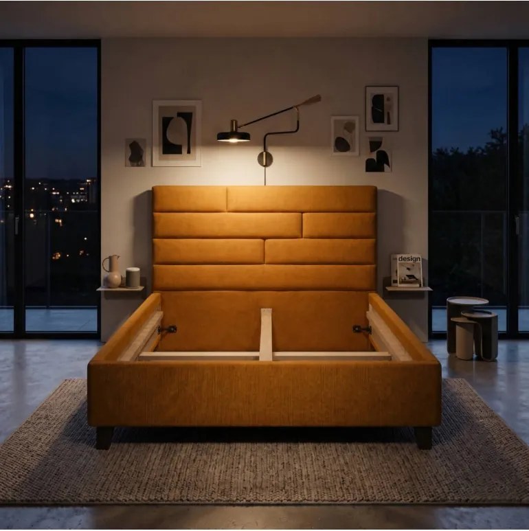 Posteľ čalúnená AZRA 180x200 cm s úložným priestorom