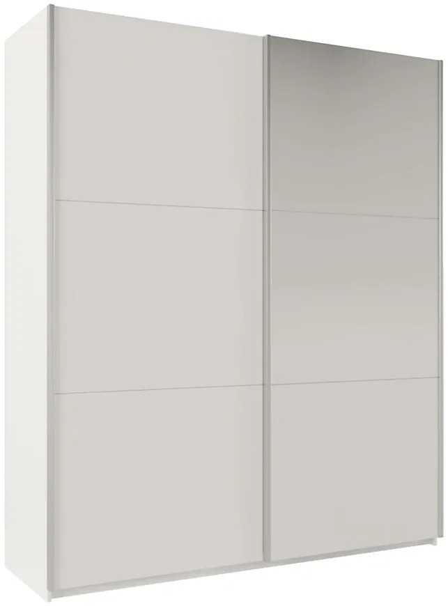 Skriňa  Rodos 200 biely/zrkadlo