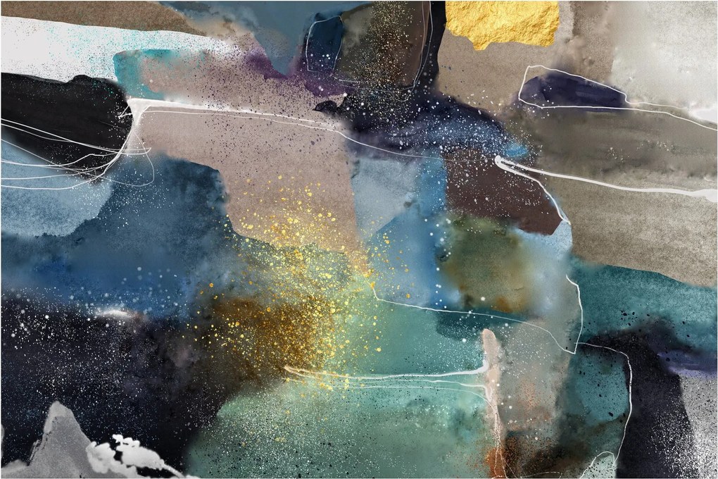 Obraz - Akvarelová abstrakcia (90x60 cm)
