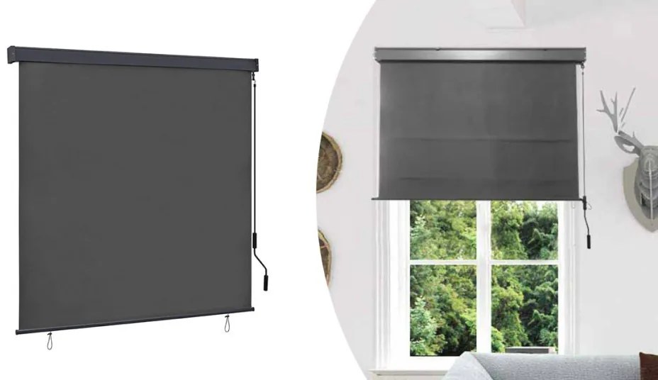 Vertikálna markíza, 1,3*2,5m, sivá