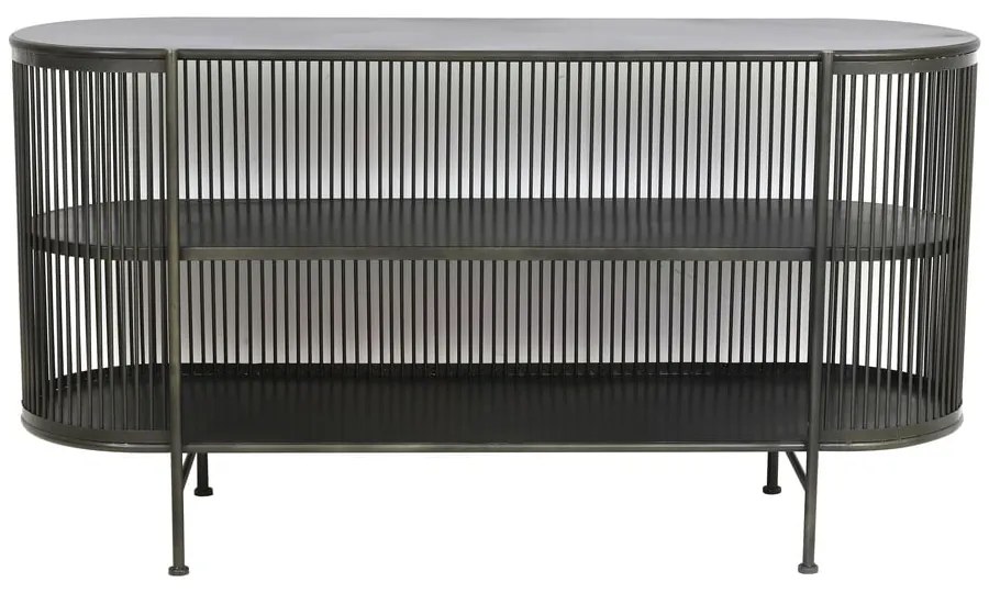 Čierna kovová nízka komoda 149x80 cm Yinthe - Light & Living