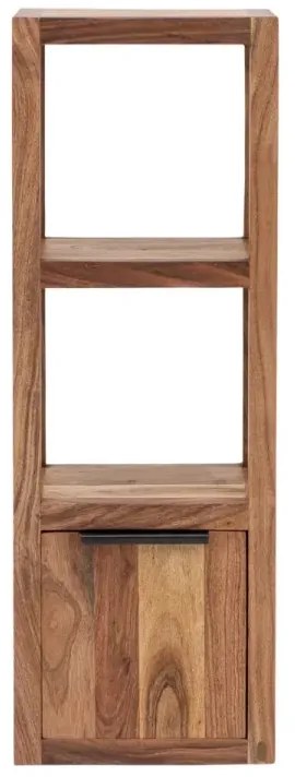 furniture-nabytek.cz - Masivní koupelnová závěsná skříňka Sydney z akácie, lakovaná, hnědá – 31×25×90 cm
