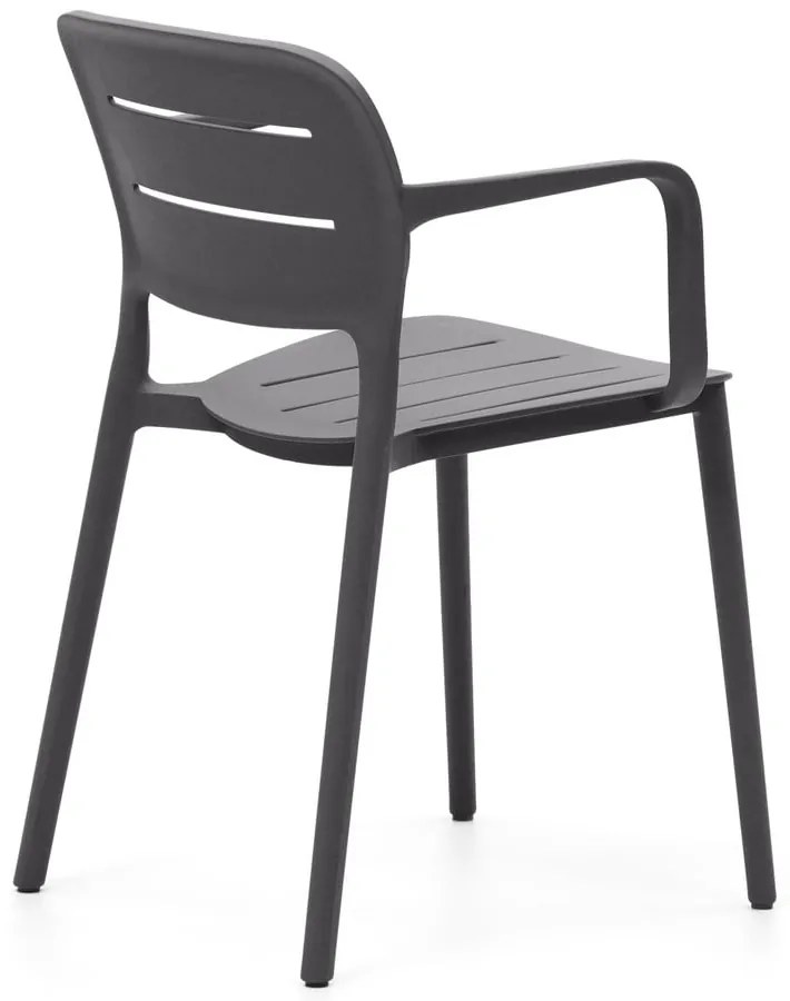 Sivá plastová záhradná stolička Morella – Kave Home
