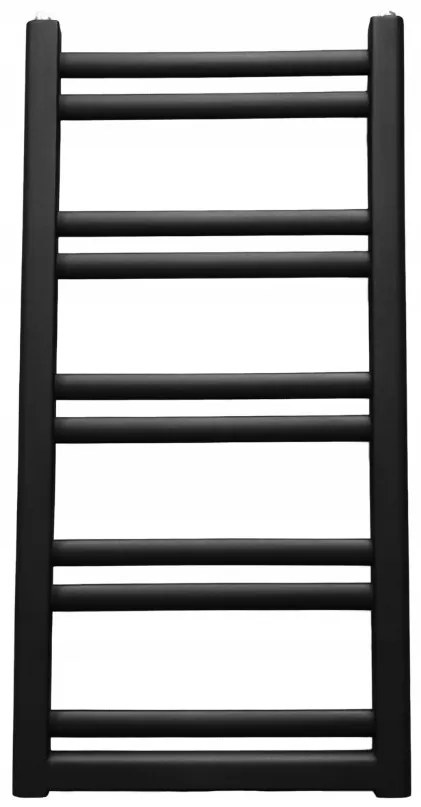 Regnis Retro, vykurovacie teleso 440x1450mm, 616W, čierna matná, RETRO145/40/D400/BLACK